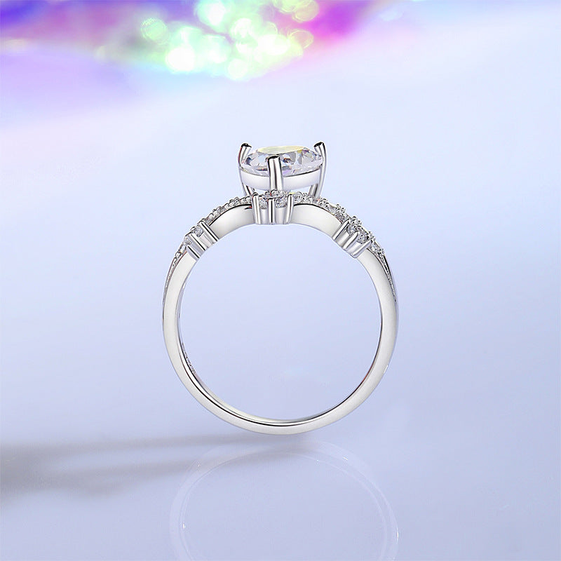 Madame Moissanite ring