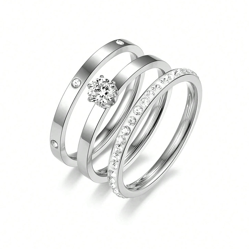Triple Stack Love Rings
