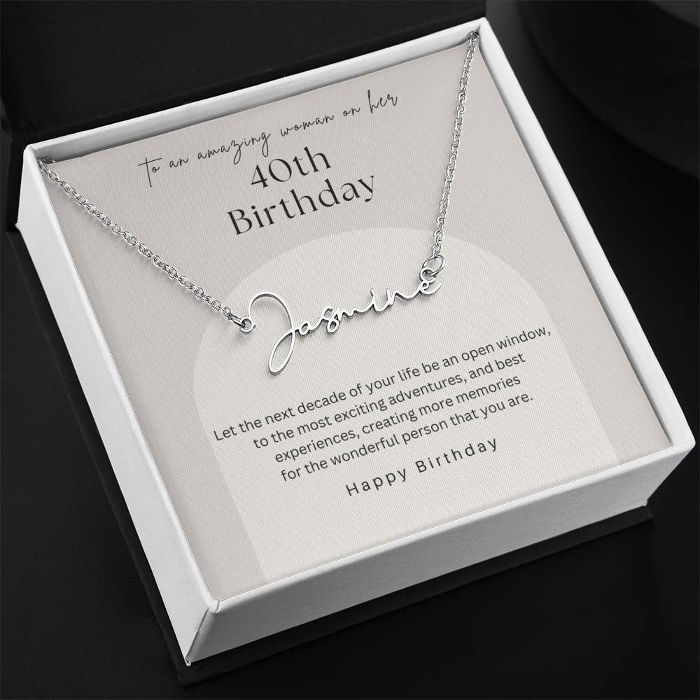 Next Chapter Name Necklace
