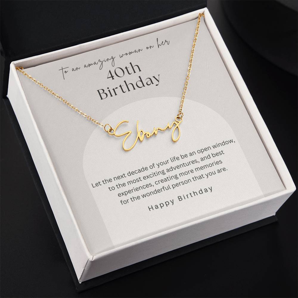 Next Chapter Name Necklace