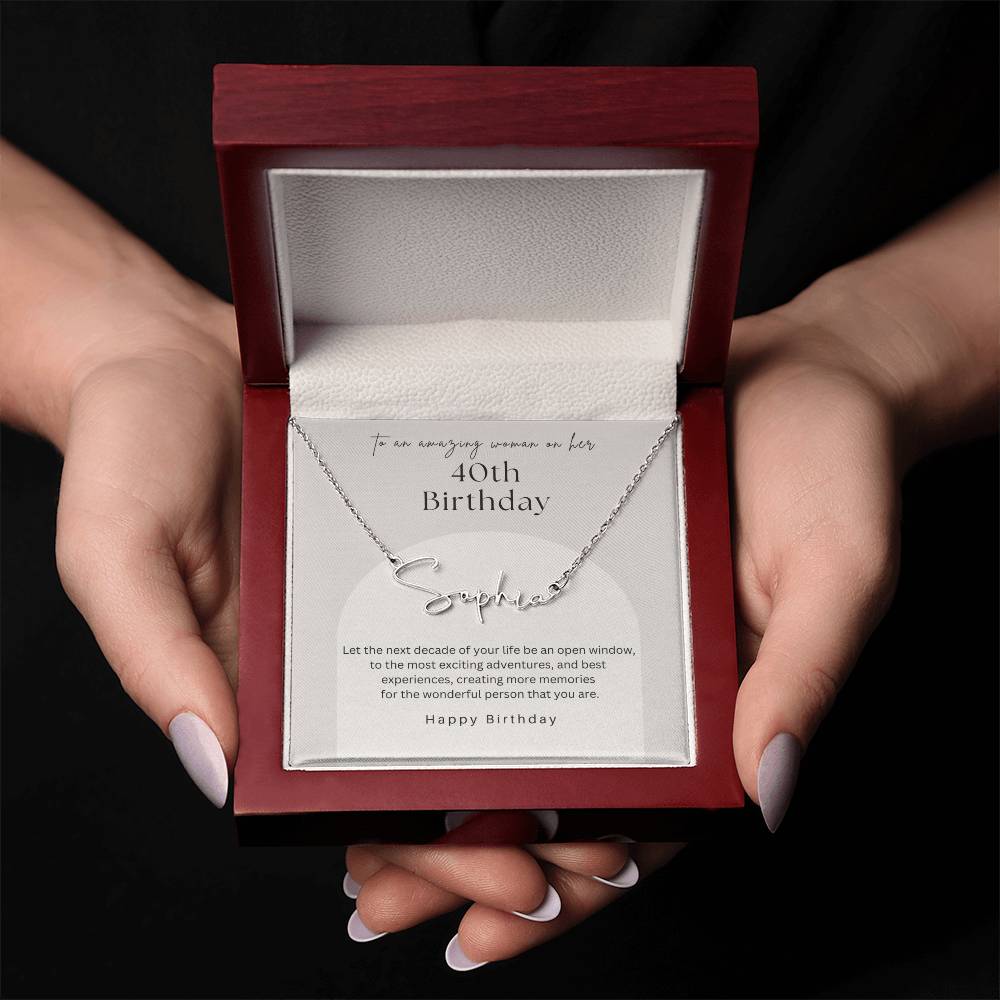 Next Chapter Name Necklace