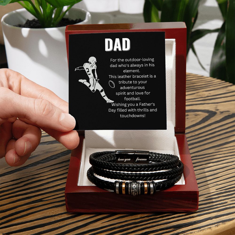 Fathers Day Touchdown Tribal bracelet