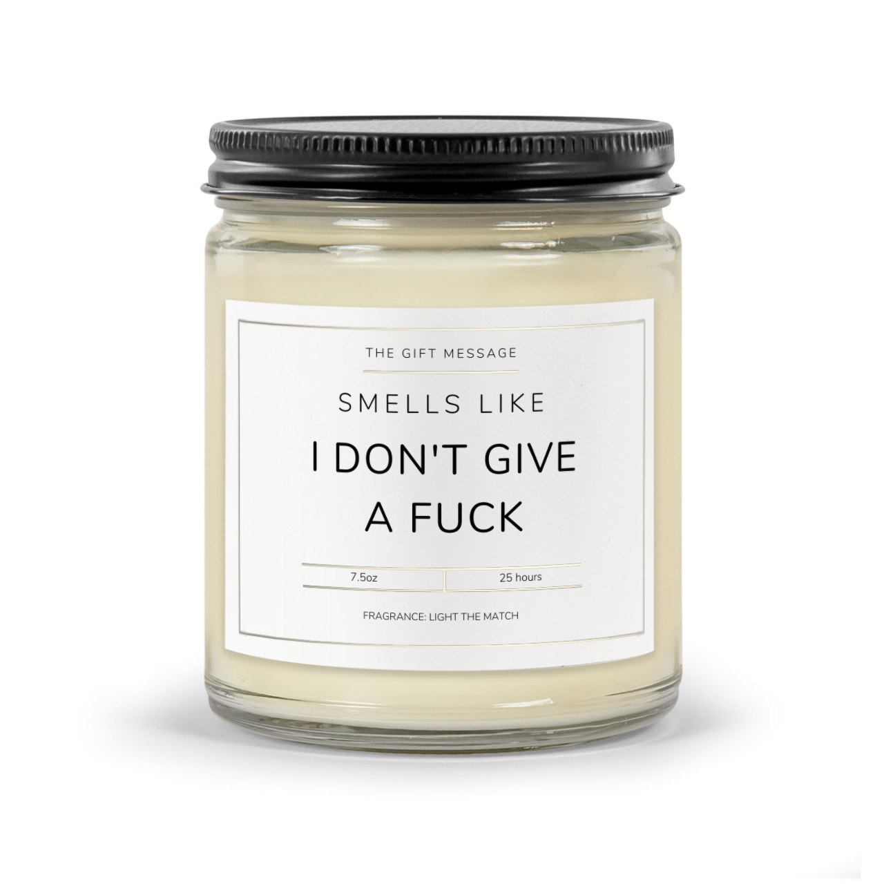 I don't give a F**K - Gift Message Candle