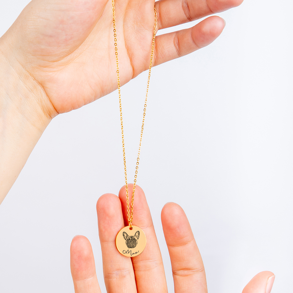Dog Mama Personalized Memorial Necklace
