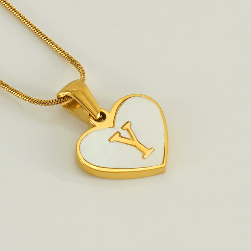 Ellie Pearl Monogram Necklace