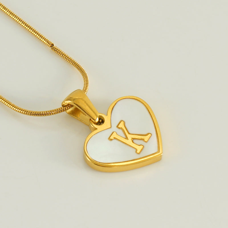 Ellie Pearl Monogram Necklace