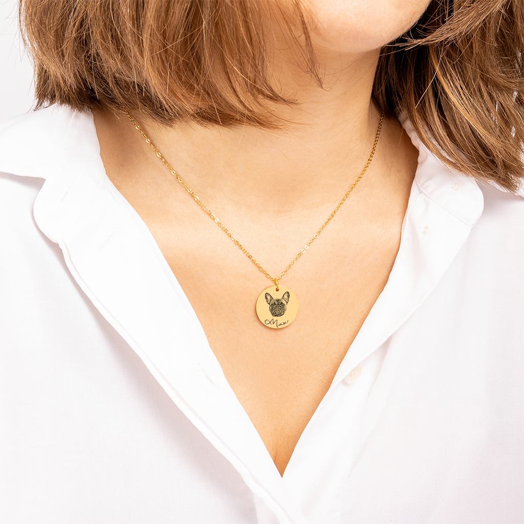 Dog Mama Personalized Memorial Necklace