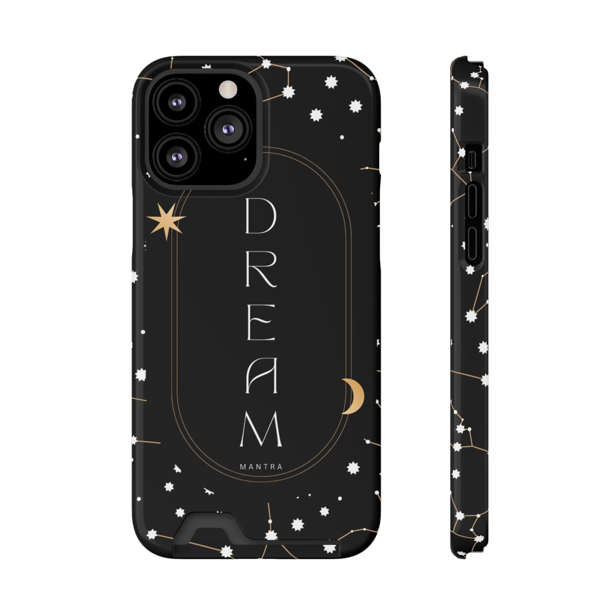 Mantra Dream Phone Case With Card Holder