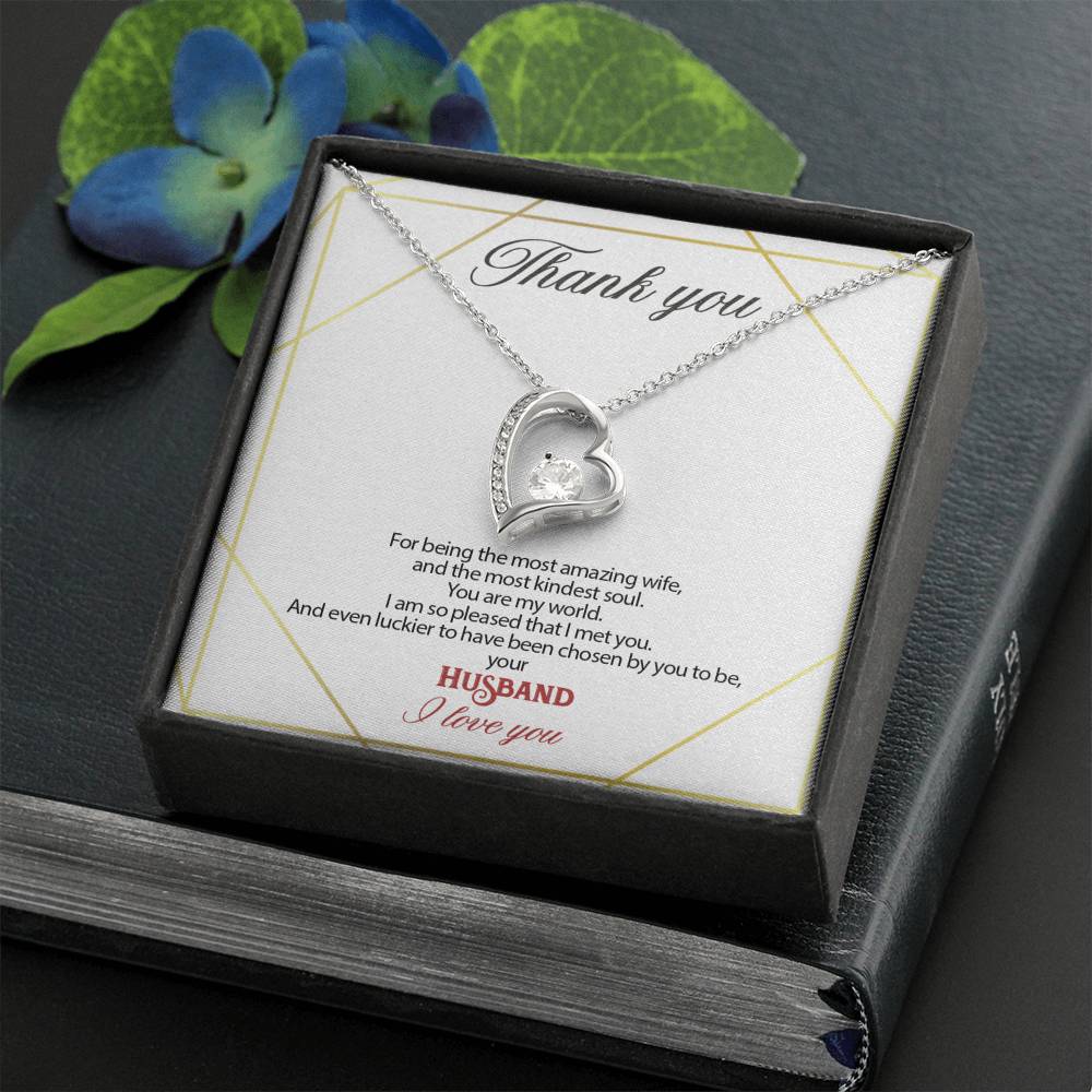Gift message pendant for my wife