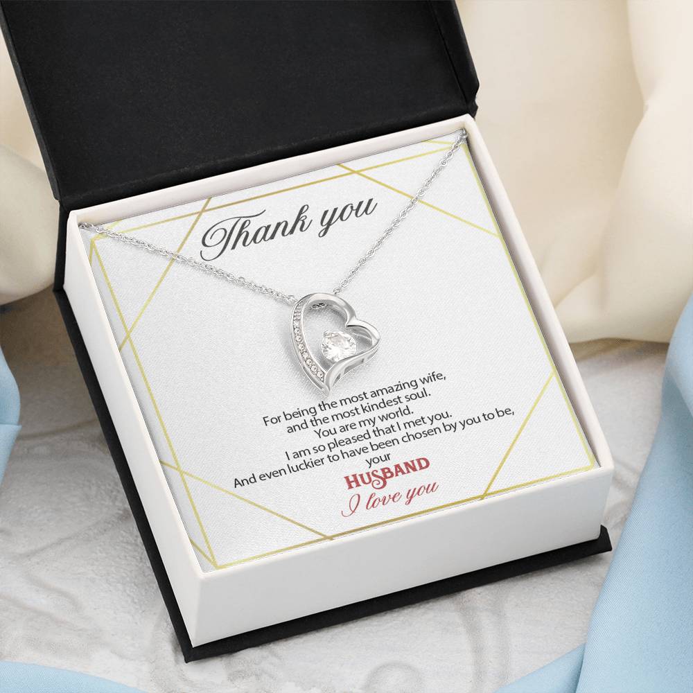 Gift message pendant for my wife