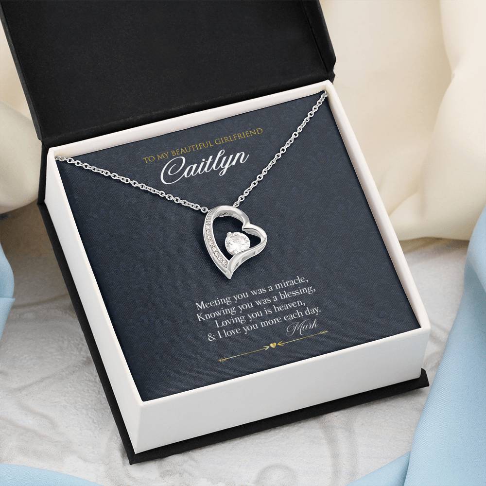 Gift Message Necklace for Girlfriend