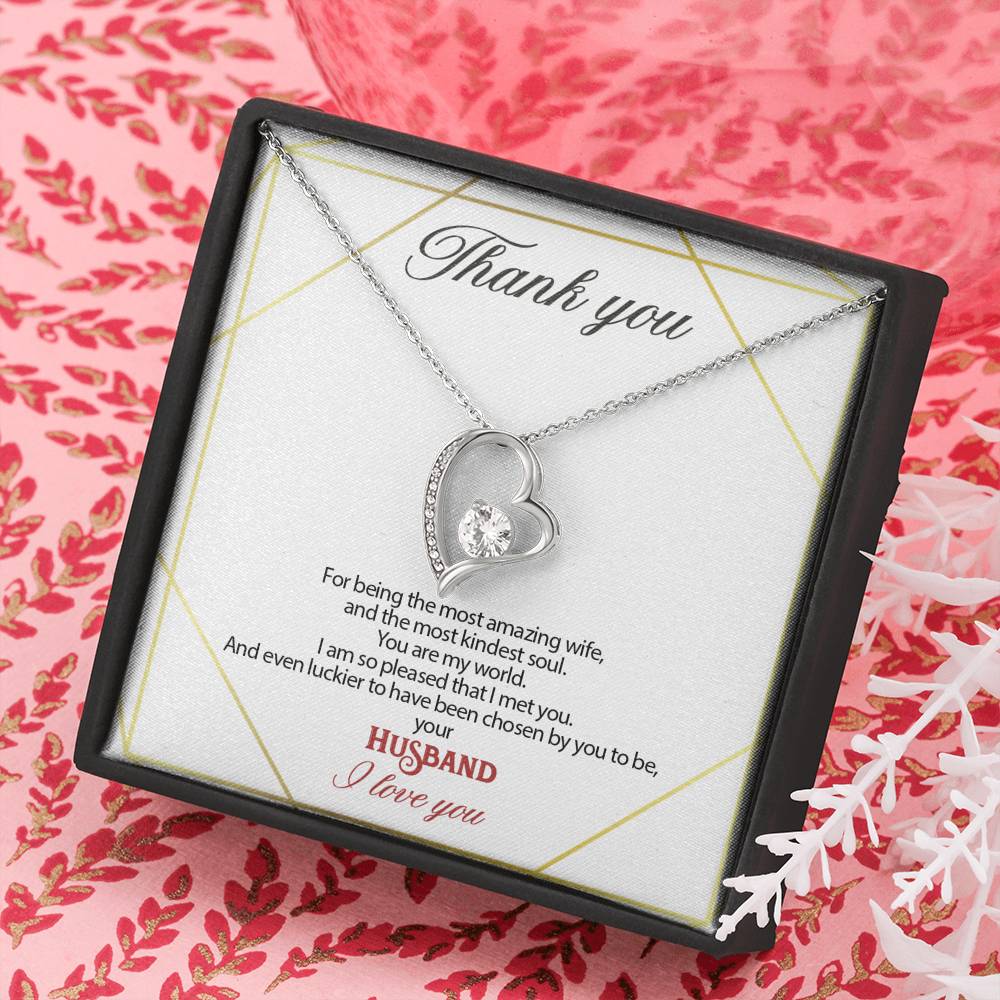 Gift message pendant for my wife