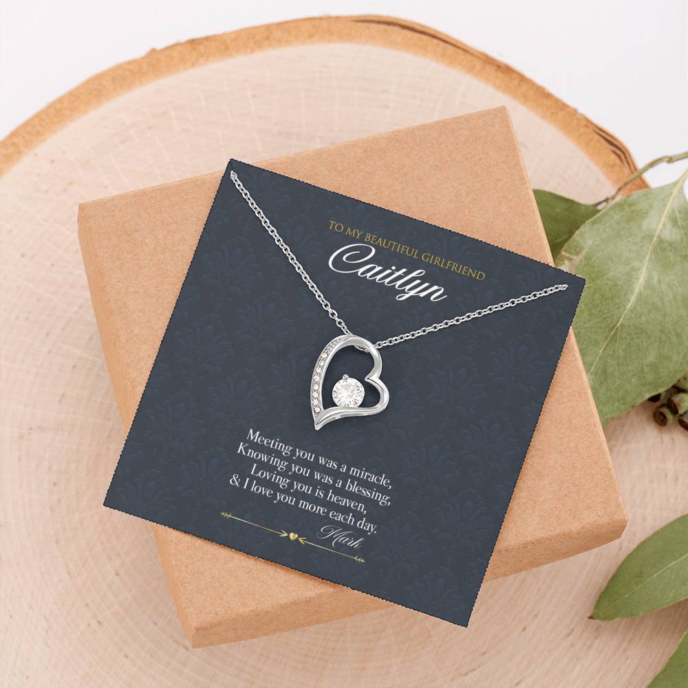 Gift Message Necklace for Girlfriend