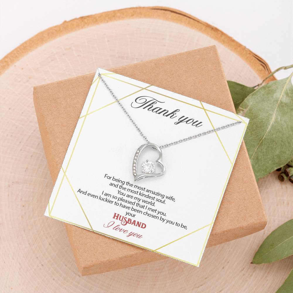 Gift message pendant for my wife