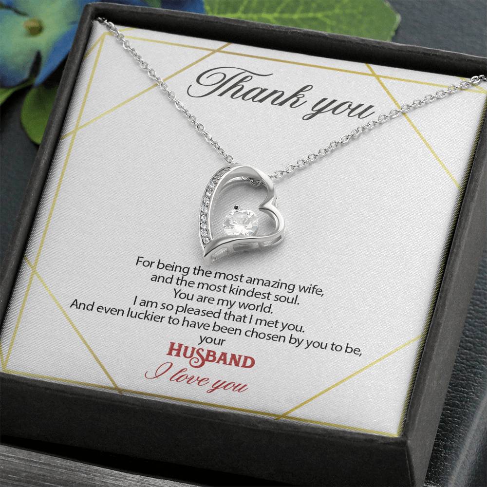 Gift message pendant for my wife