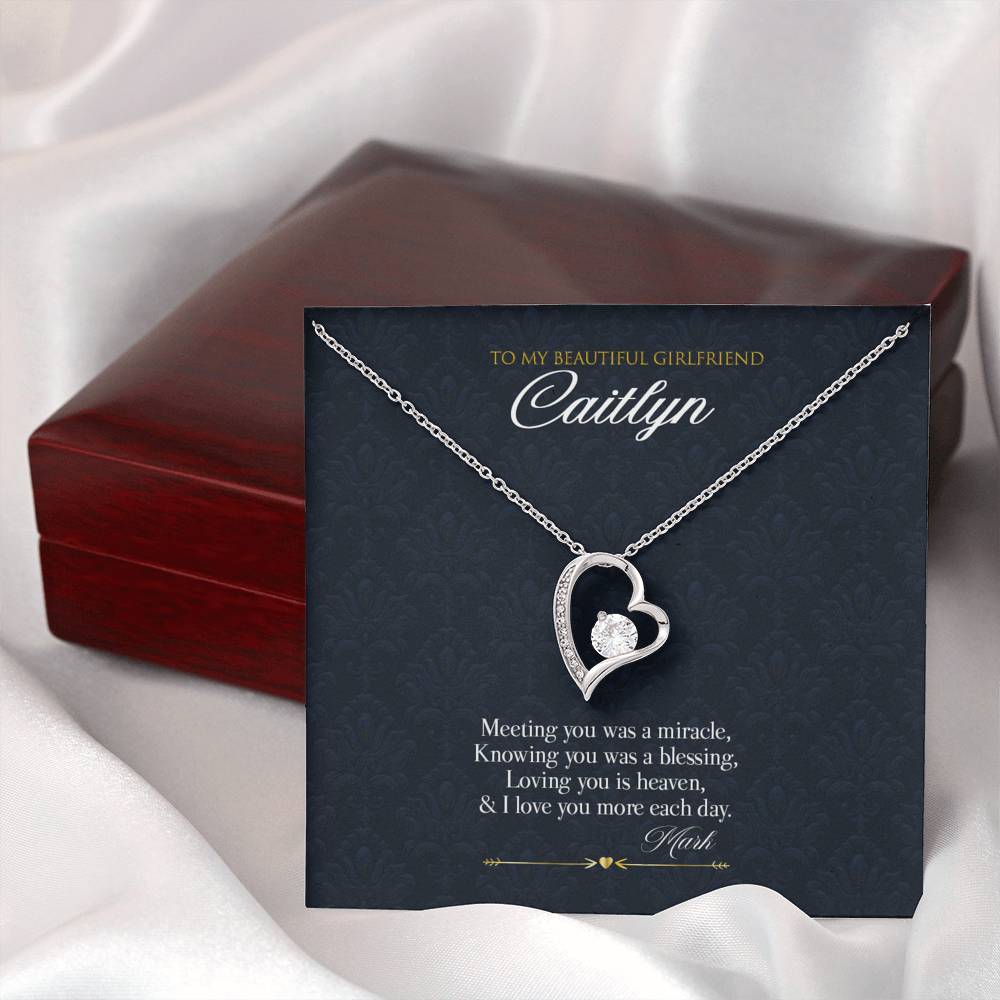 Gift Message Necklace for Girlfriend