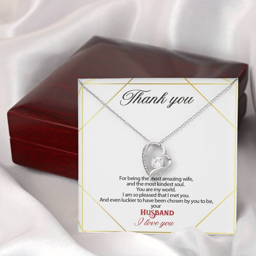Gift message pendant for my wife