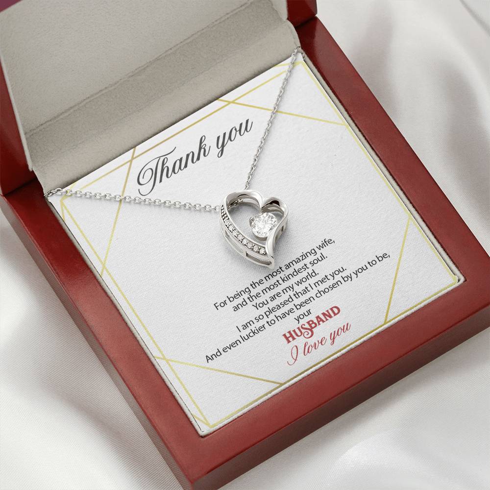 Gift message pendant for my wife