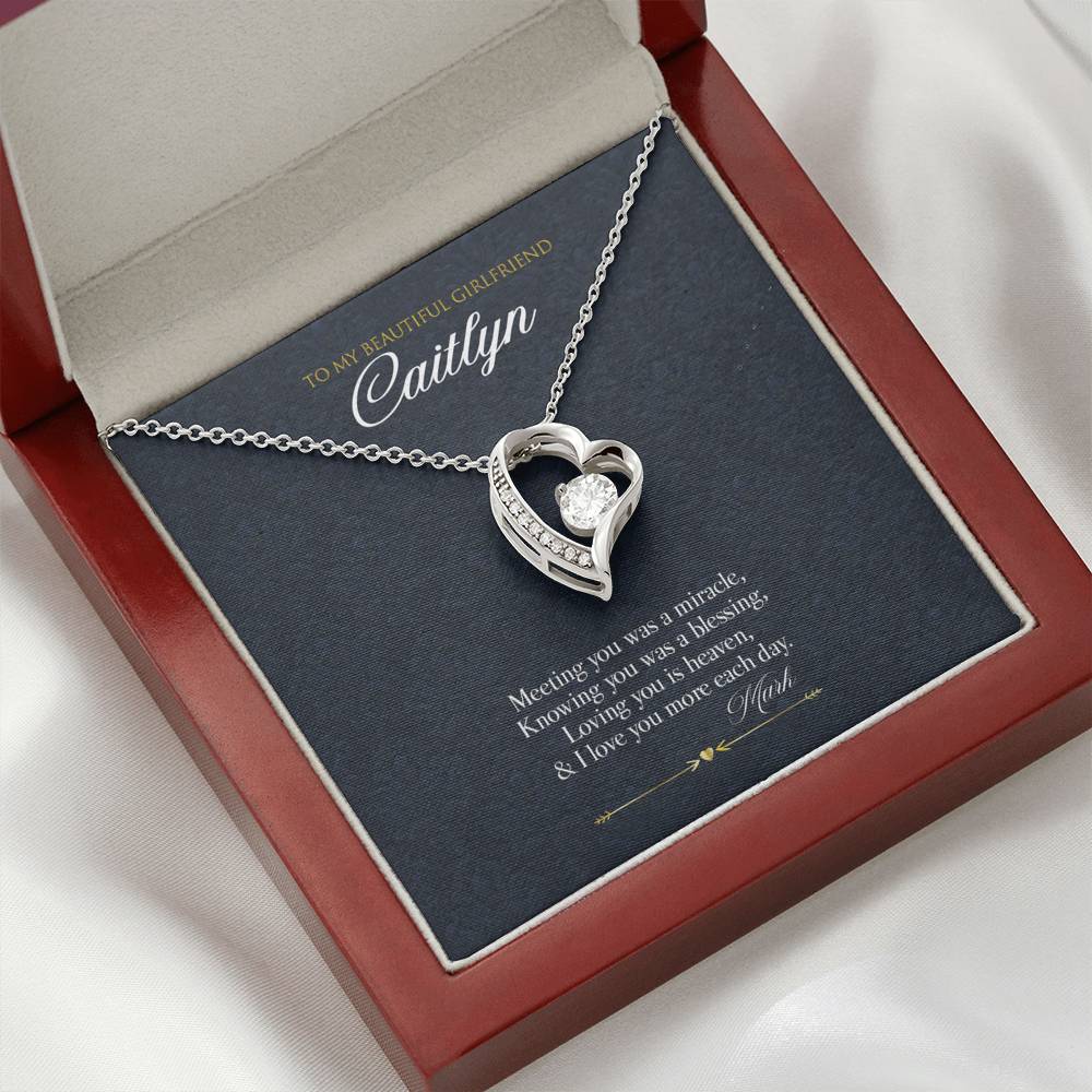 Gift Message Necklace for Girlfriend