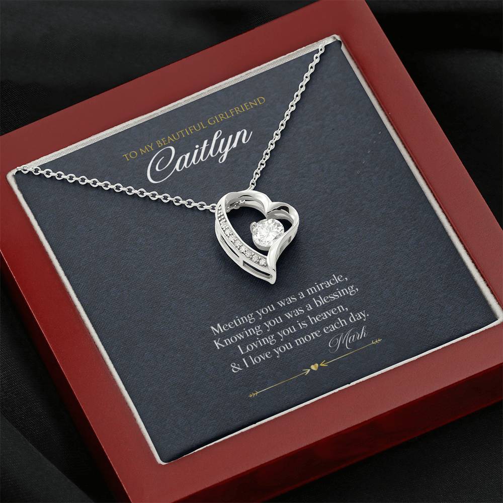 Gift Message Necklace for Girlfriend