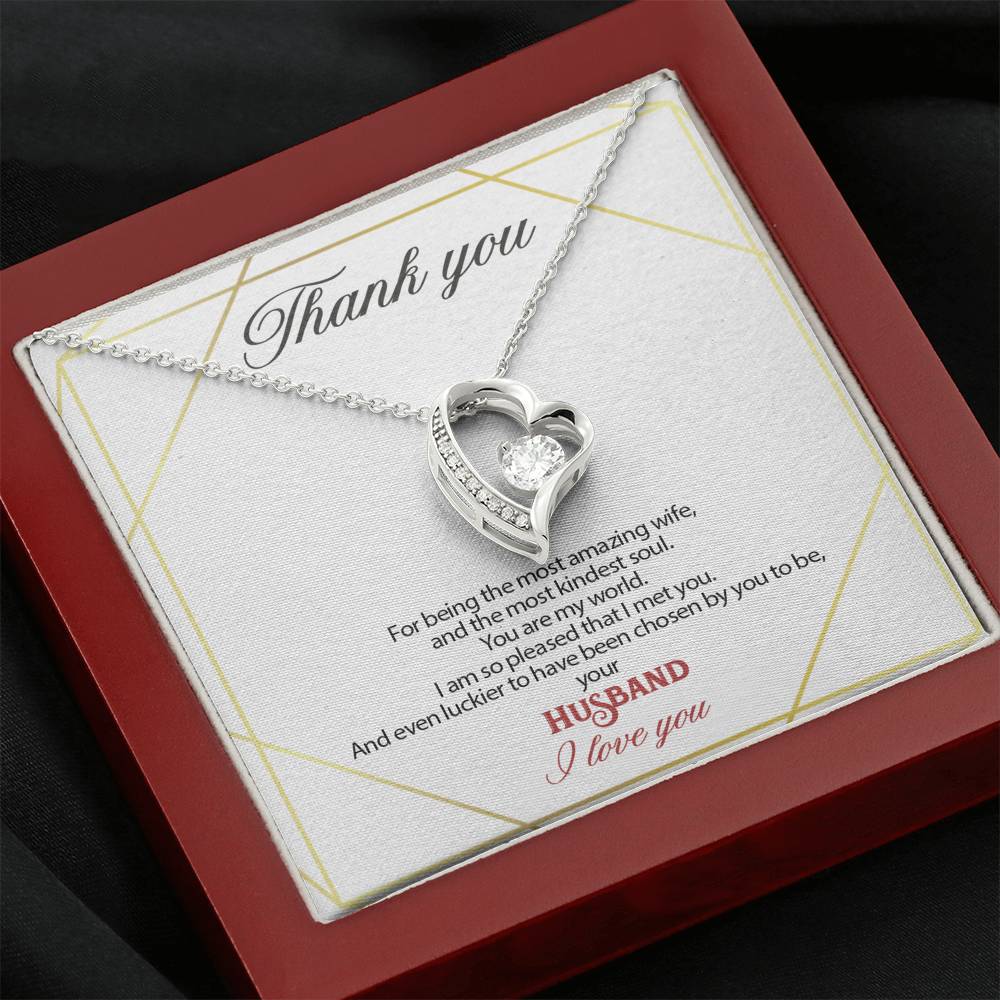 Gift message pendant for my wife