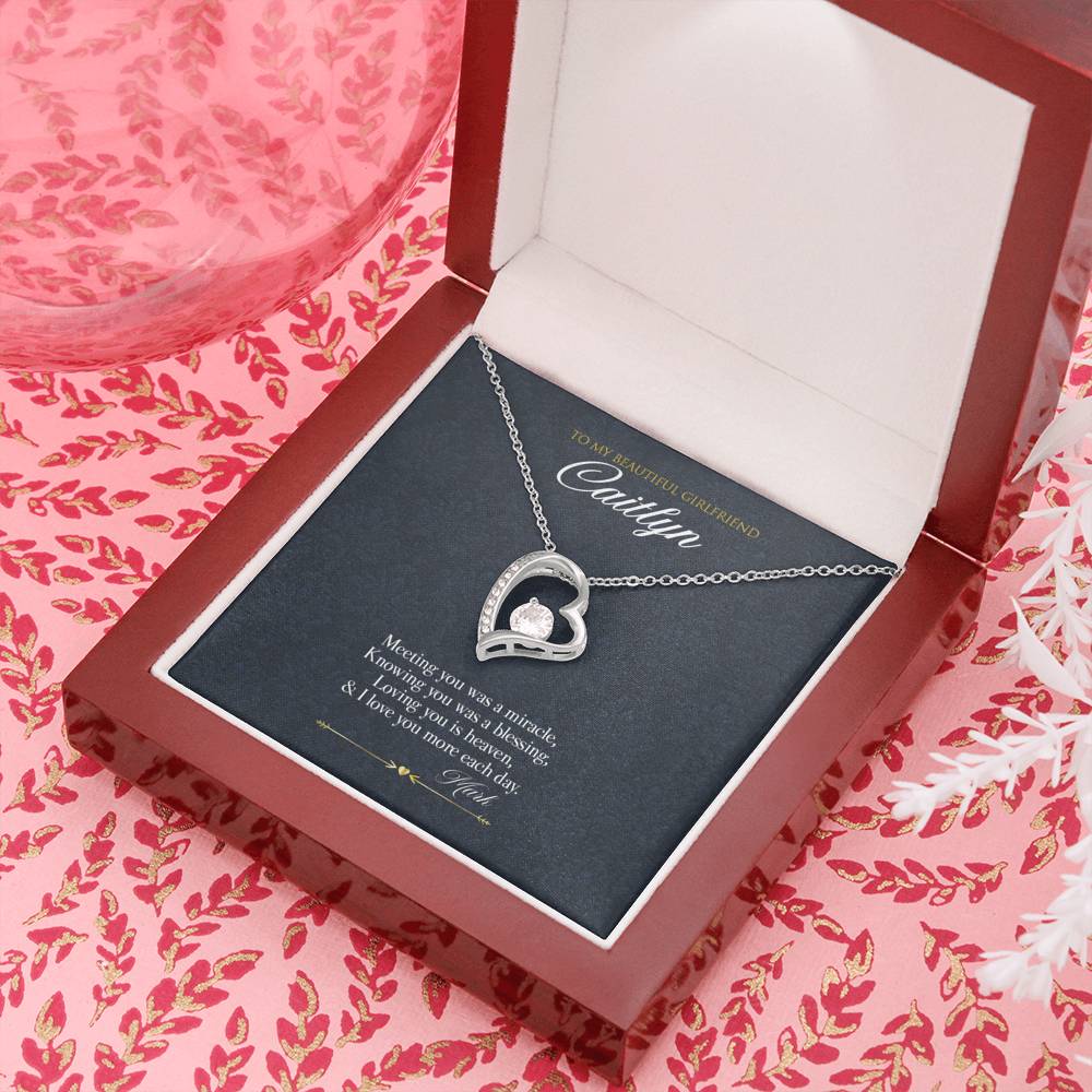Gift Message Necklace for Girlfriend