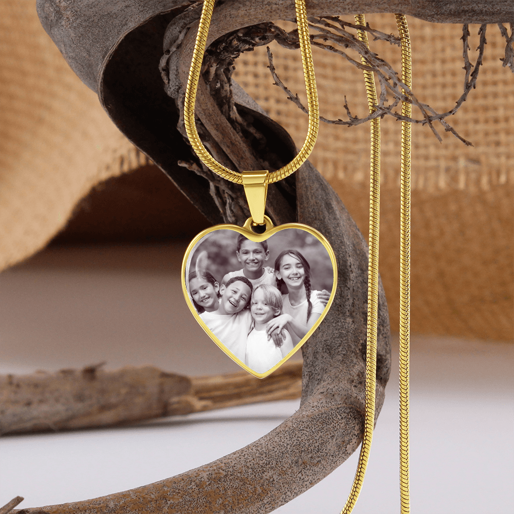 Mothers day personalised photo pendant