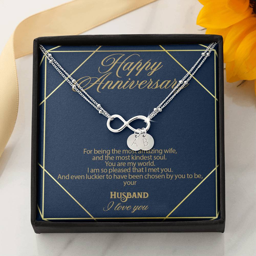 Gift Message Infinity bracelet