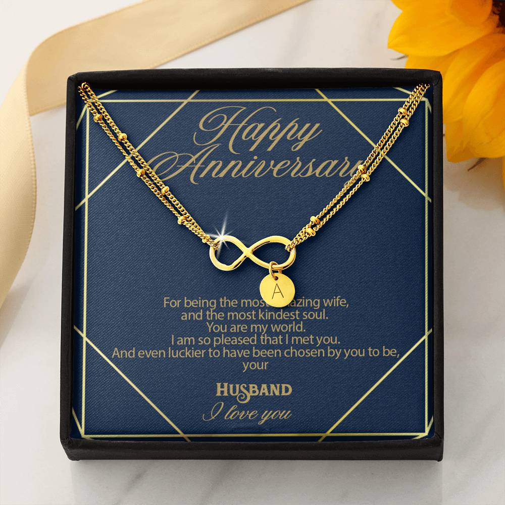 Gift Message Infinity bracelet