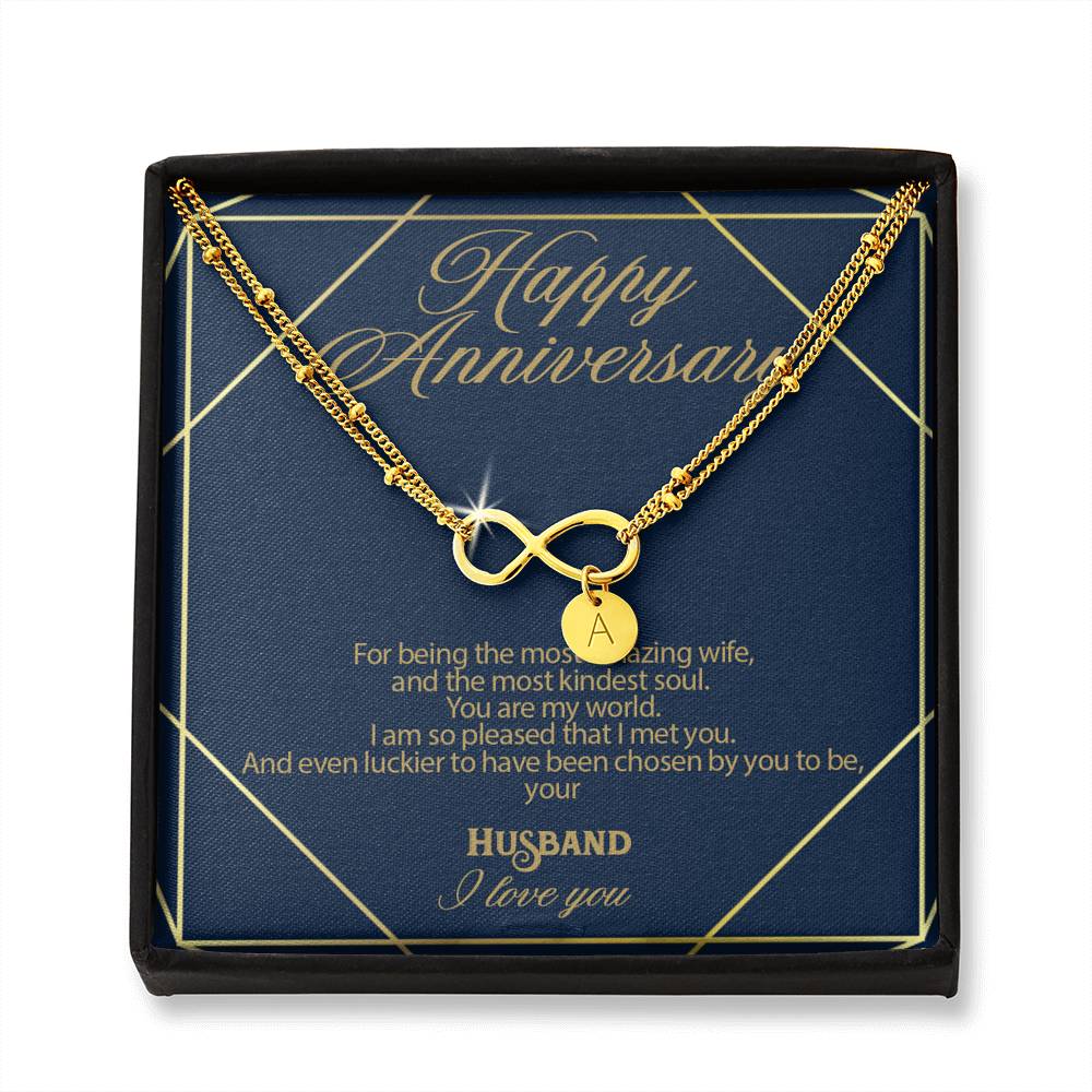 Gift Message Infinity bracelet