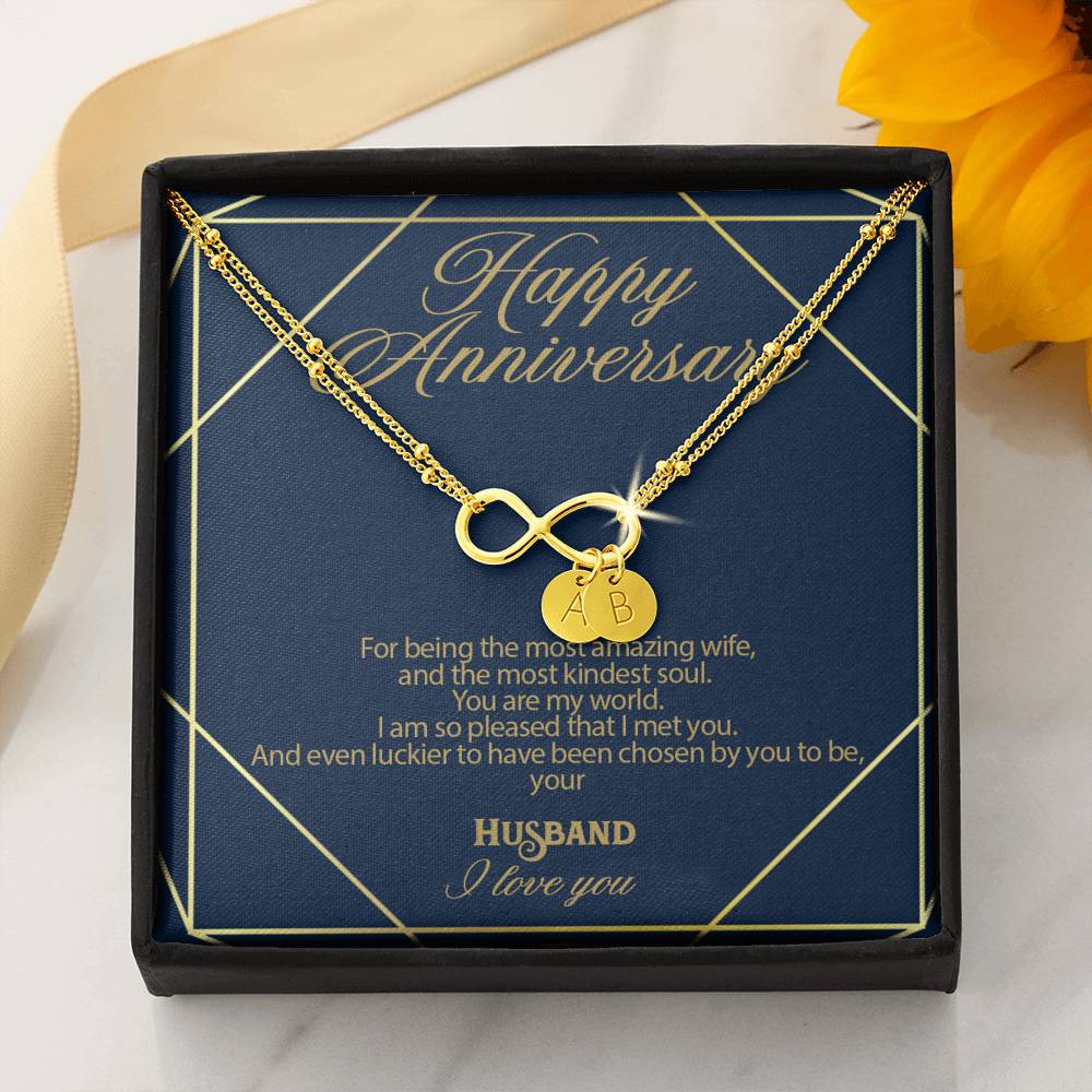 Gift Message Infinity bracelet