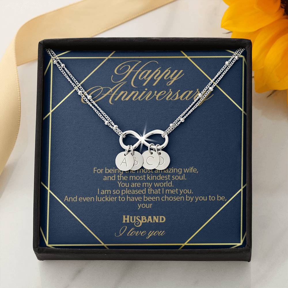 Gift Message Infinity bracelet