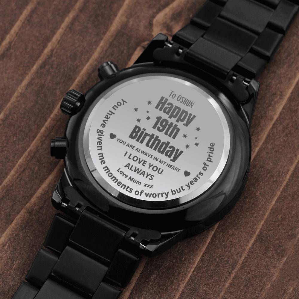 Gift Message 19th Birthday Watch