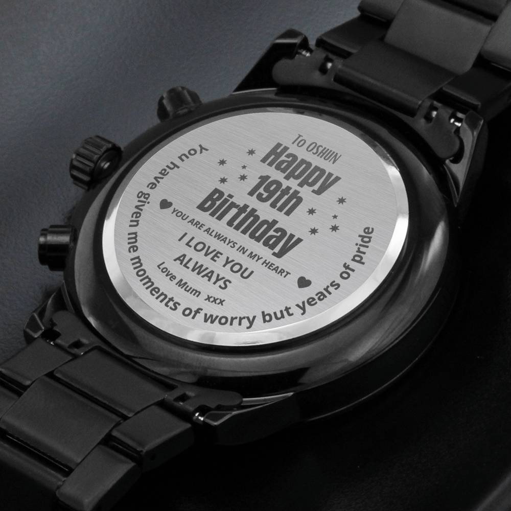 Gift Message 19th Birthday Watch
