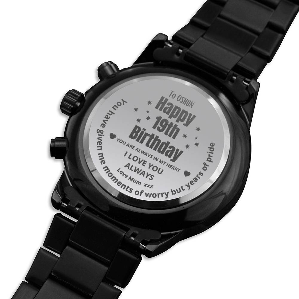 Gift Message 19th Birthday Watch