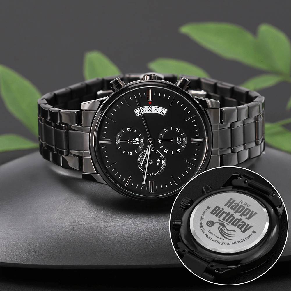 Gift Message Biker Personalized Watch