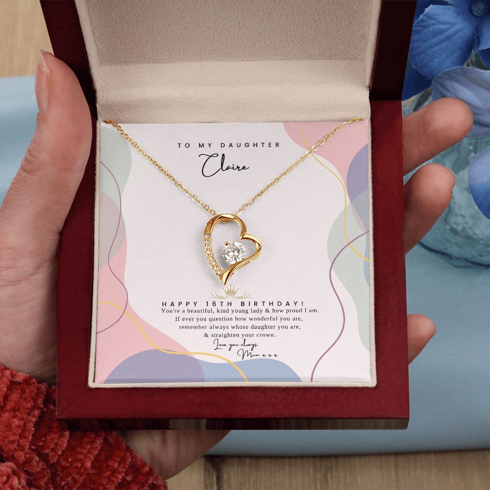 Daughters 16th Birthday pendant