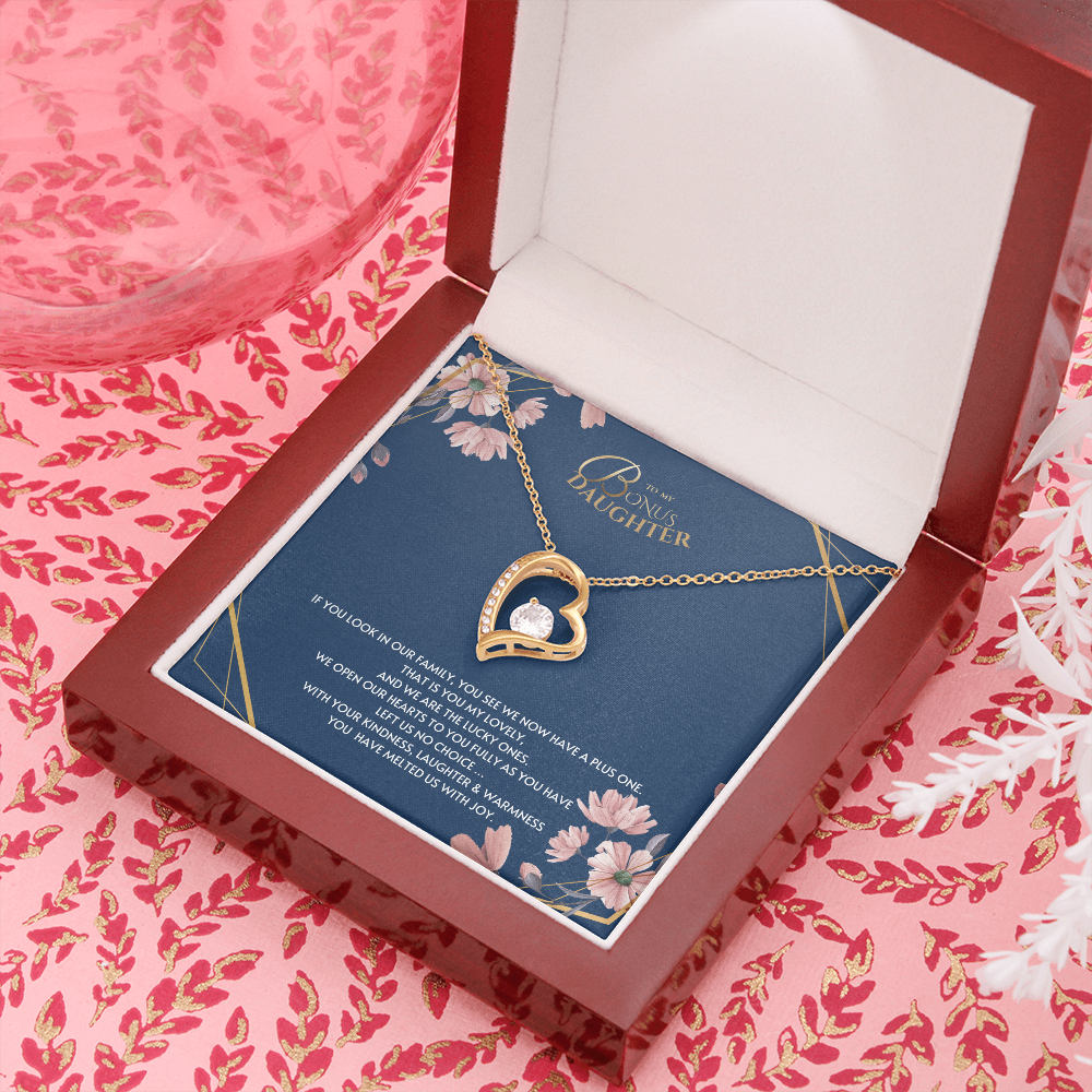 Bonus daughter necklace, step daughter, daughter in law, adopted child, sentimental daughter gift