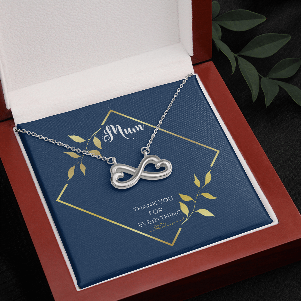 Infinity necklace for mum