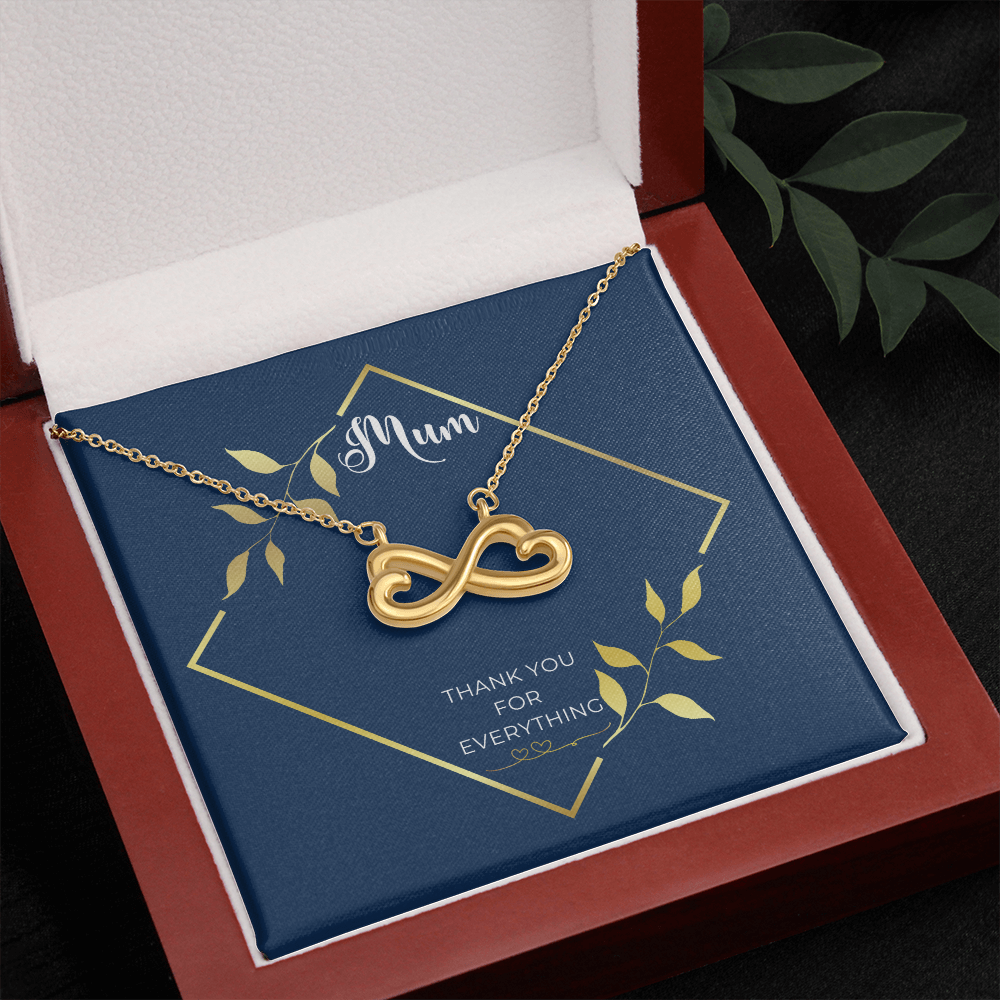 Infinity necklace for mum