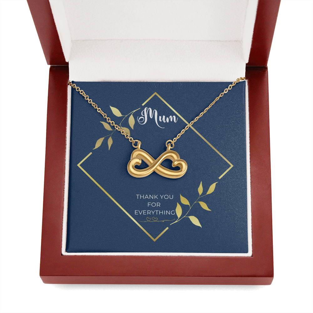 Infinity necklace for mum