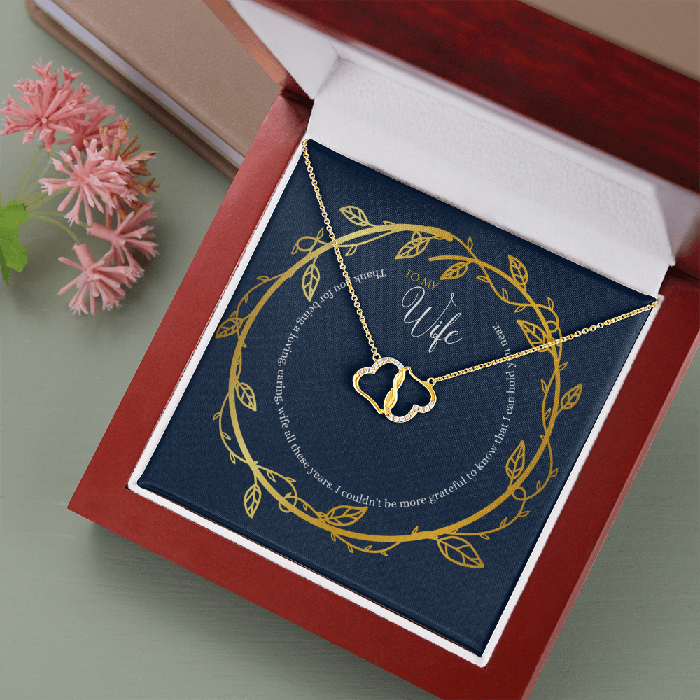 Eternal gold and diamond wife necklace