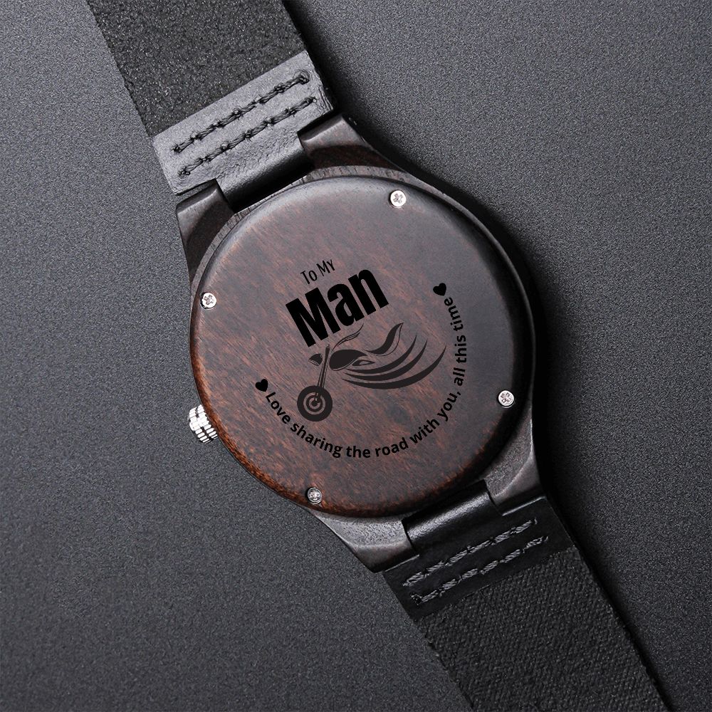 Gift Message Watch for Biker Boyfriend