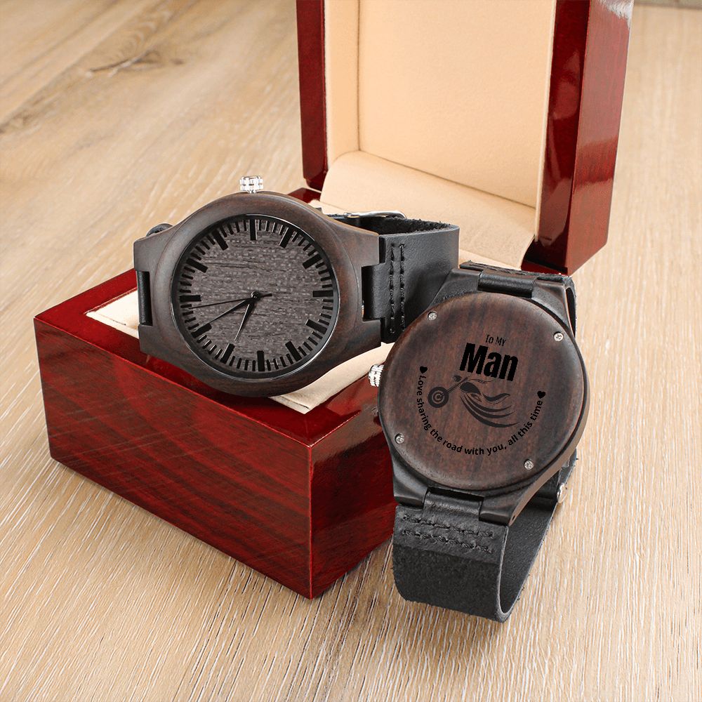 Gift Message Watch for Biker Boyfriend