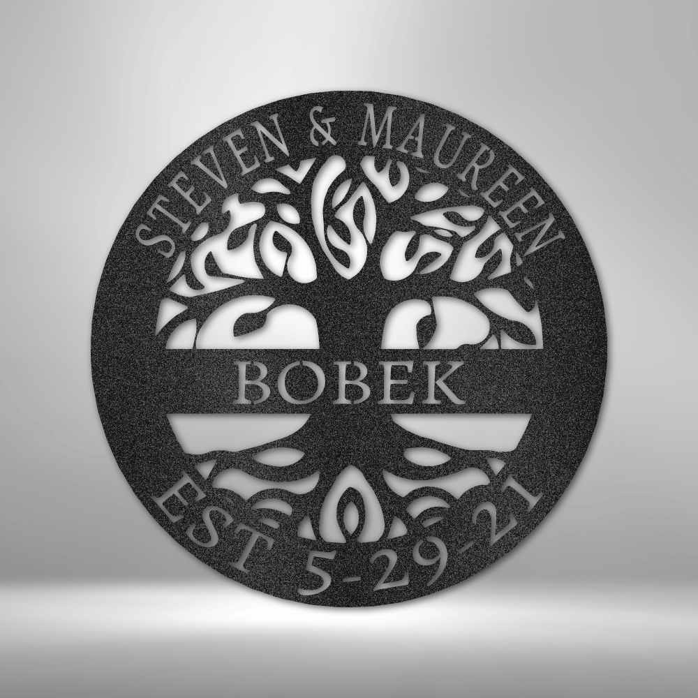 The Gift Message, Personalised Tree of Life Family Wall art