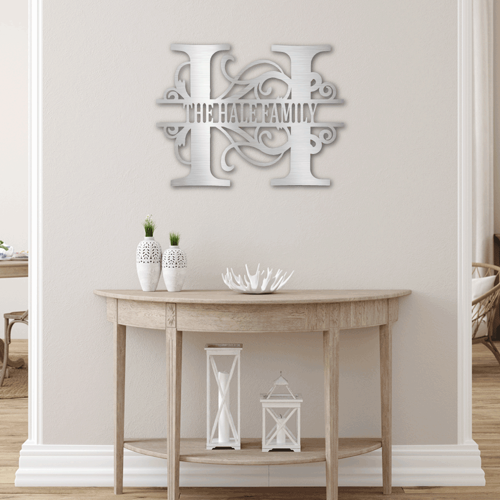 The Gift Message, Personalised Filagree Family Wall art