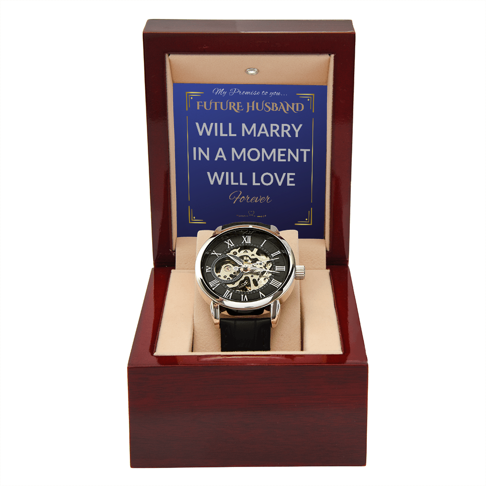 Future Husband to be Promise Openwork Watch