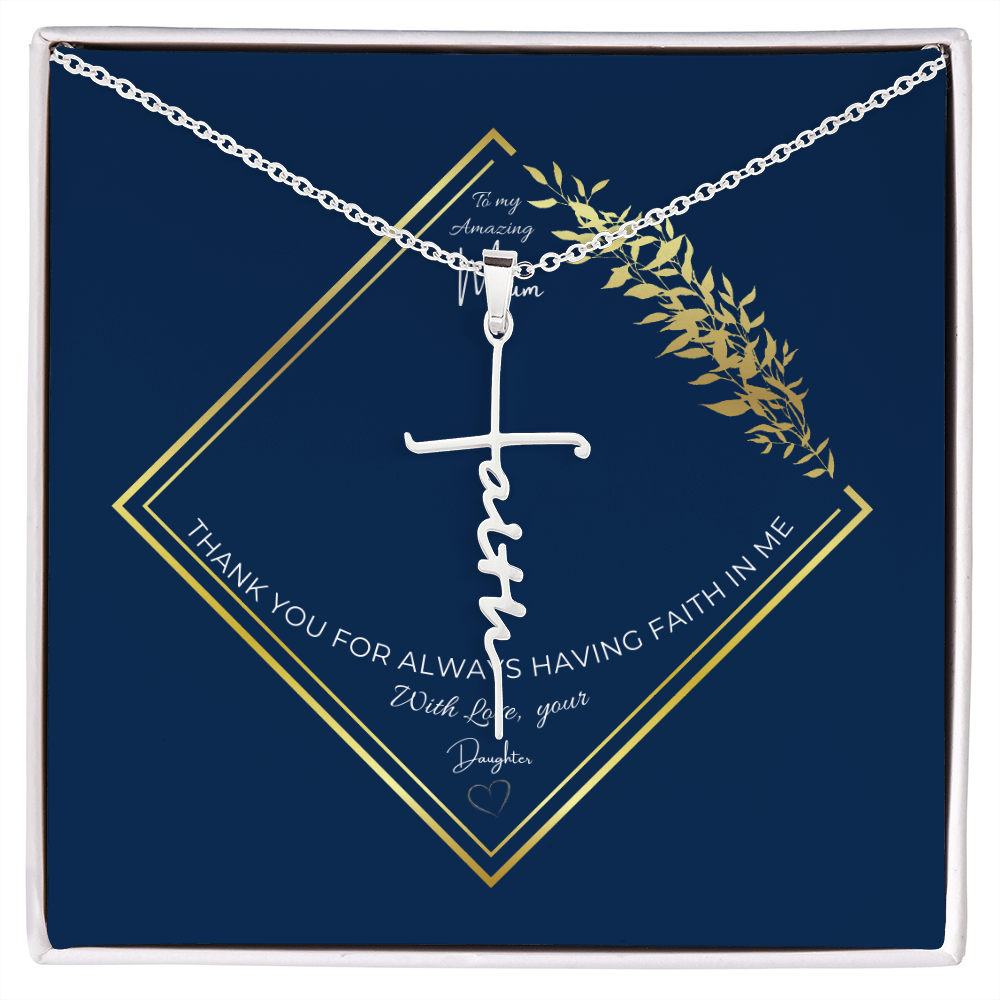 Mum faith necklace