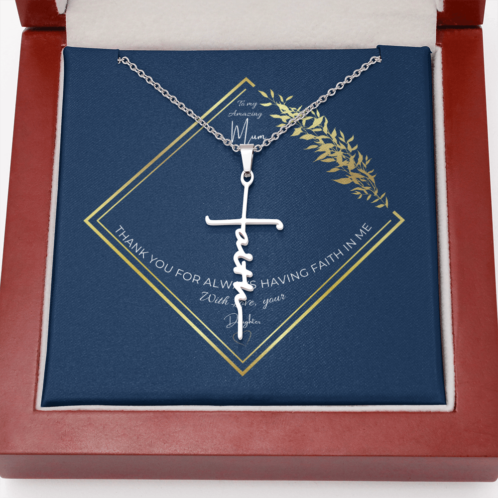 Mum faith necklace