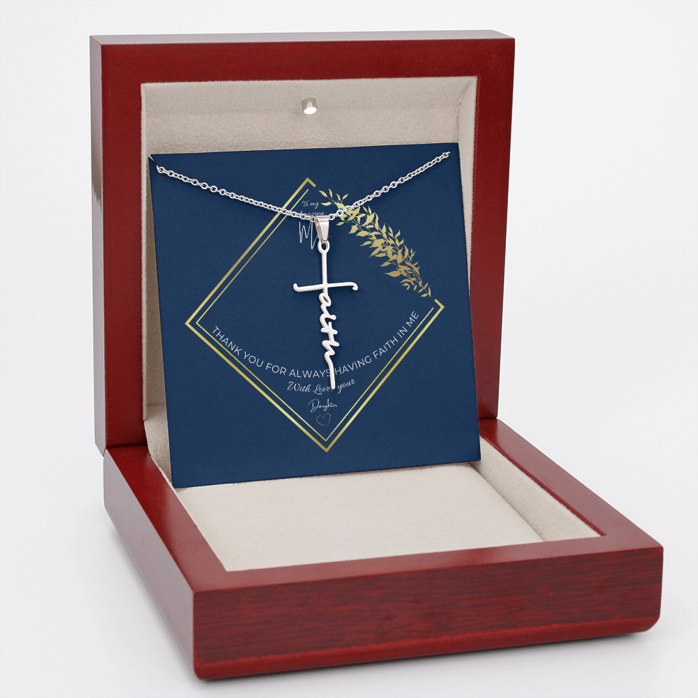 Mum faith necklace